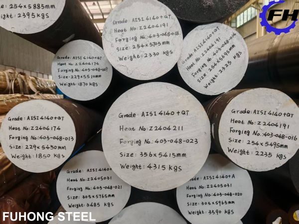 AISI 4140+QT Forged Round bars