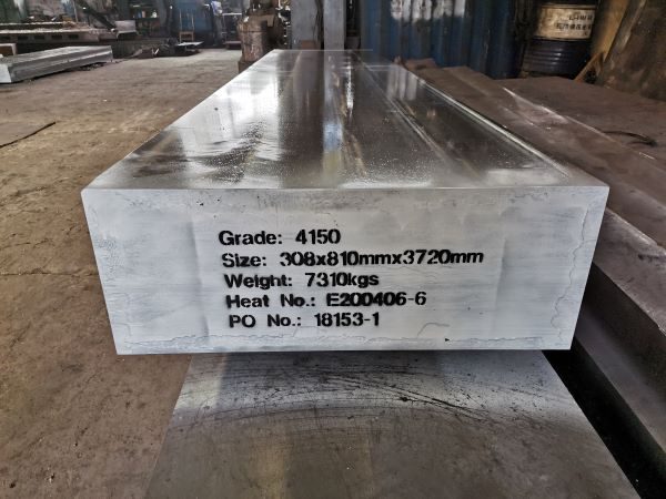 AISI 4150 Forged flat steel with QT condition
